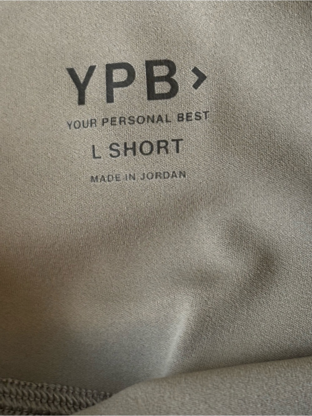 Abercrombie & Fitch YPB Studio Soft 7/8-length leggings in a neutral oat color - Picture 4 of 4